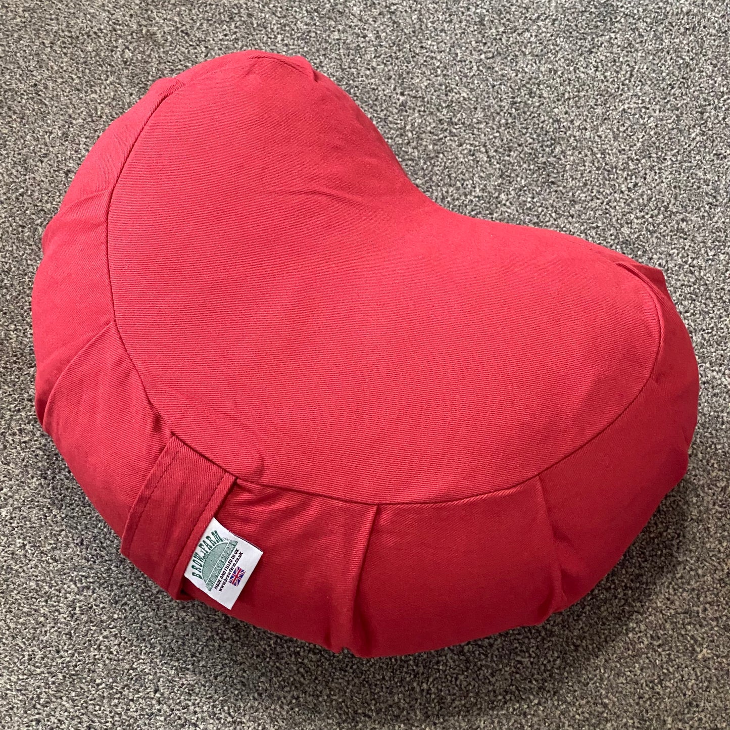 Crescent  Zafu Buckwheat Meditation Cushion