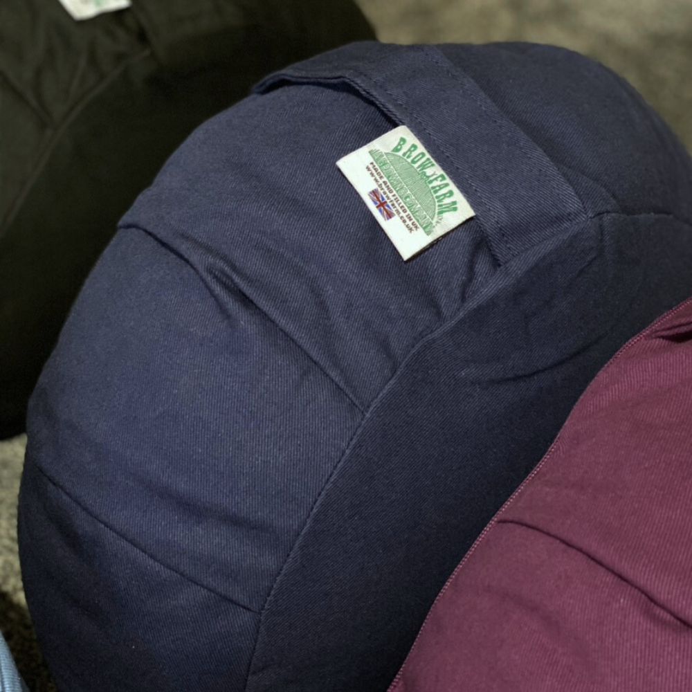 Crescent  Zafu Buckwheat Meditation Cushion