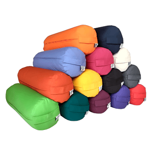 Buckwheat Filled Yoga Bolster with 15 Colour Choices.