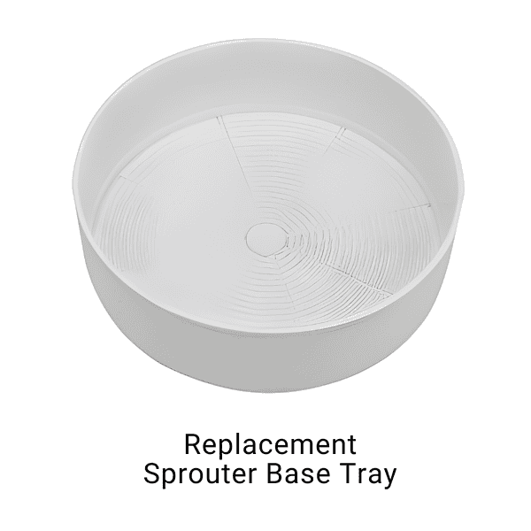 Replacement sprouter base tray