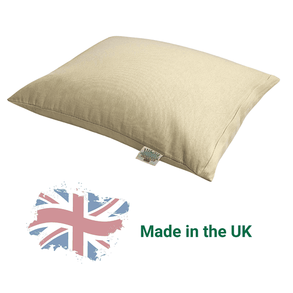 A pillow and British flag - Made in the UK.